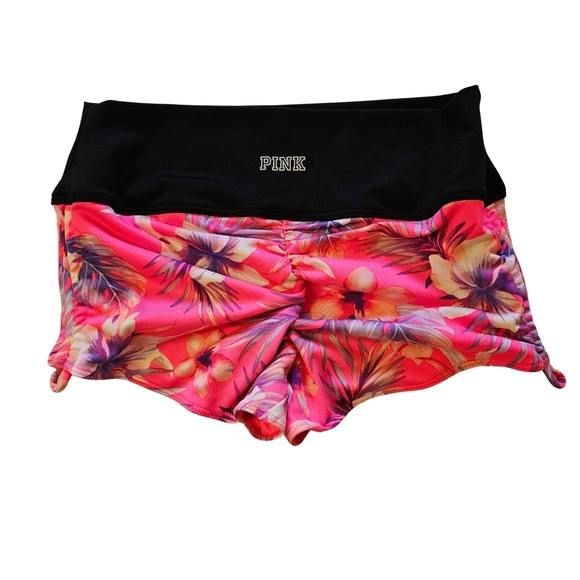 PINK Sport Gym to Swim Ruched Back Shortie, XS, Pink/Black, NWT - Picture 6 of 12